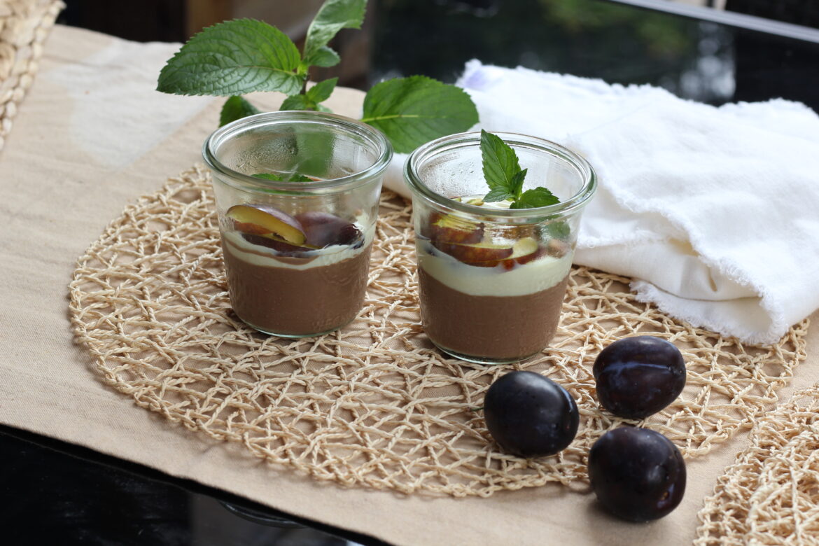 Schoko-Mousse mit Lemon-Joghurt - Andrea kocht vegan